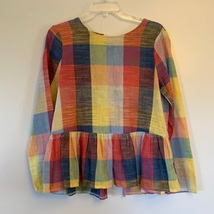 Oeuvre - size M, 100% cotton, peplum blouse